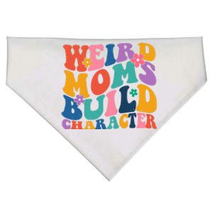 Weird Moms Build Character Funny Retro USA-Made Doggie Bandana