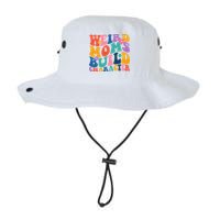 Weird Moms Build Character Funny Retro Bucket Hat