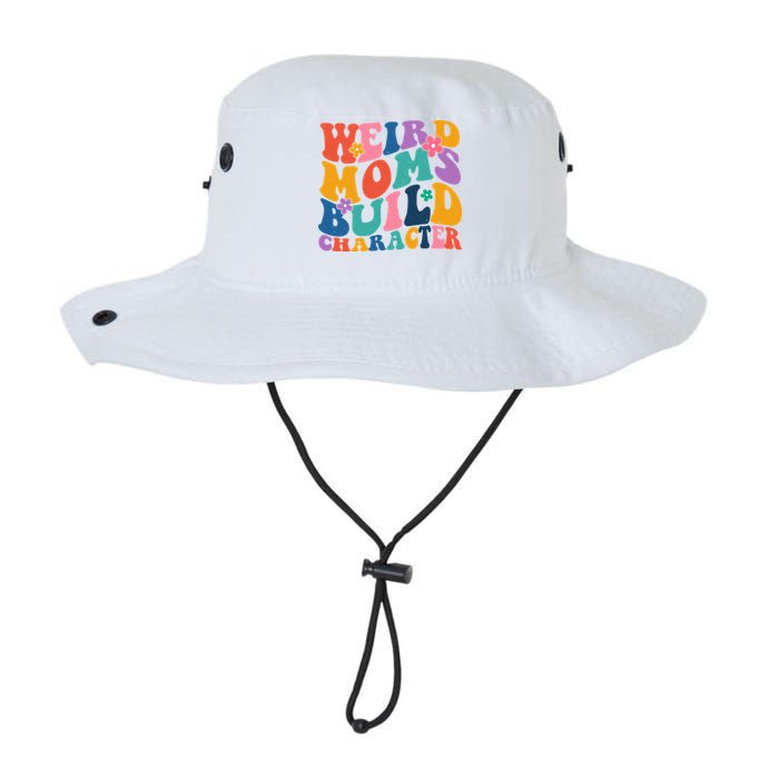 Weird Moms Build Character Funny Retro Bucket Hat