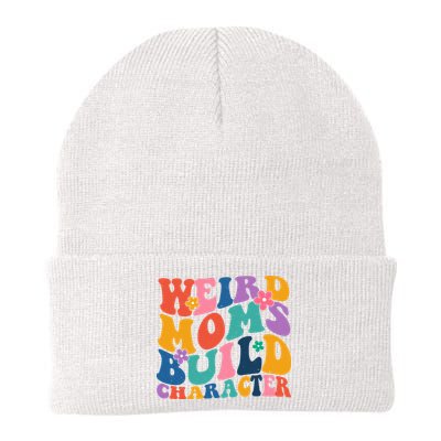 Weird Moms Build Character Funny Retro Beanie