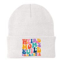 Weird Moms Build Character Funny Retro Beanie