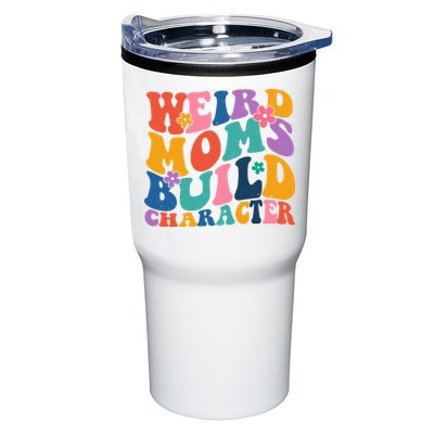 Weird Moms Build Character Funny Retro Tumbler