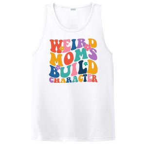 Weird Moms Build Character Funny Retro PosiCharge Competitor Tank