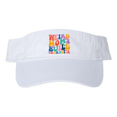 Weird Moms Build Character Funny Retro Visor