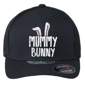 Womens Mommy Bunny Ear Easter Family Matching Mom Mama Mother Women Flexfit Unipanel Trucker Cap