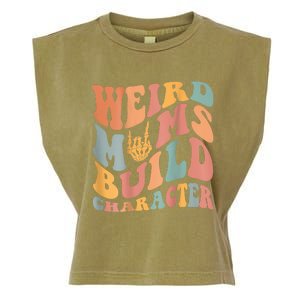 Weird Moms Build Character Garment-Dyed Women's Muscle Tee