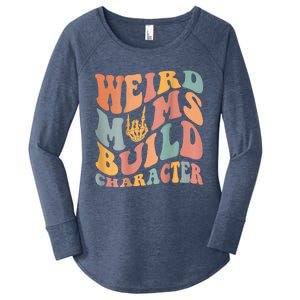 Weird Moms Build Character Women's Perfect Tri Tunic Long Sleeve Shirt