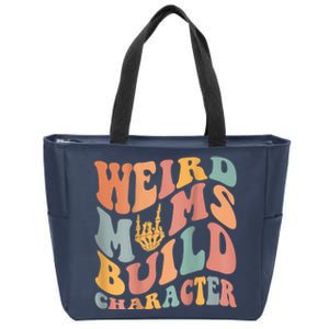 Weird Moms Build Character Zip Tote Bag