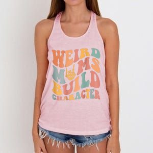 Weird Moms Build Character Women's Knotted Racerback Tank