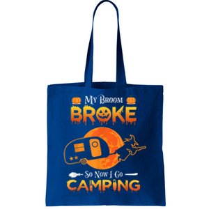 Witch My Broom Broke So Now I Go Camping Gift Tote Bag