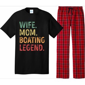 Wife Mom Boating Legend Gift Pajama Set