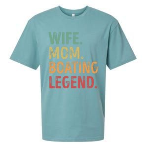 Wife Mom Boating Legend Gift Sueded Cloud Jersey T-Shirt