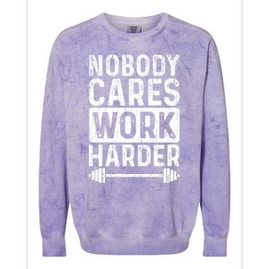 Workout Motivation Be Stronger Than Your Excuses Fitness Gym Gift Colorblast Crewneck Sweatshirt