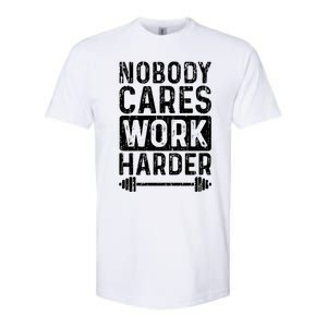 Workout Motivation Be Stronger Than Your Excuses Fitness Gym Gift Softstyle CVC T-Shirt