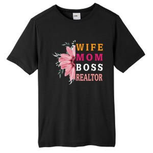 Wife Mom Boss Realtor Cool Gift Tall Fusion ChromaSoft Performance T-Shirt