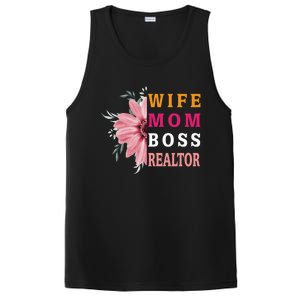 Wife Mom Boss Realtor Cool Gift PosiCharge Competitor Tank