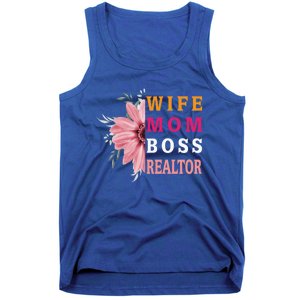 Wife Mom Boss Realtor Cool Gift Tank Top