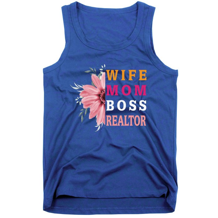 Wife Mom Boss Realtor Cool Gift Tank Top