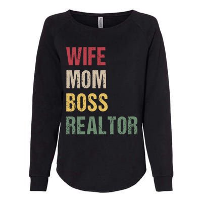 Wife Mom Boss Realtor Gift Womens California Wash Sweatshirt