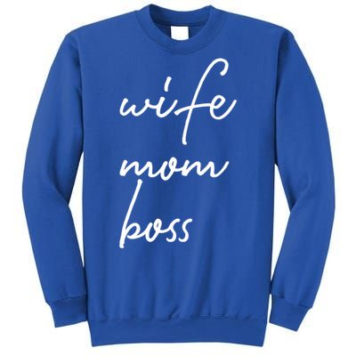 Wife Mom Boss Lady Funny Cute Mommy Cute Gift Sweatshirt