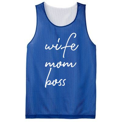 Wife Mom Boss Lady Funny Cute Mommy Cute Gift Mesh Reversible Basketball Jersey Tank