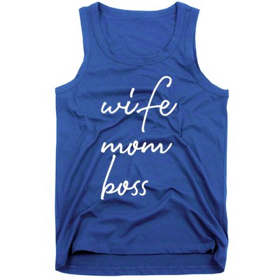 Wife Mom Boss Lady Funny Cute Mommy Cute Gift Tank Top