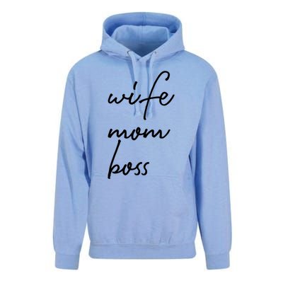 Wife Mom Boss Lady Funny Cute Mommy Cute Gift Unisex Surf Hoodie