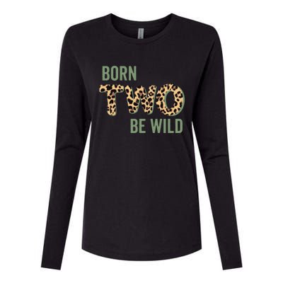 Wild Mama Born Two Be Wild King Of The Jungle Gift Womens Cotton Relaxed Long Sleeve T-Shirt