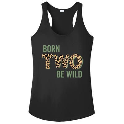 Wild Mama Born Two Be Wild King Of The Jungle Gift Ladies PosiCharge Competitor Racerback Tank