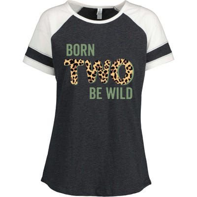 Wild Mama Born Two Be Wild King Of The Jungle Gift Enza Ladies Jersey Colorblock Tee