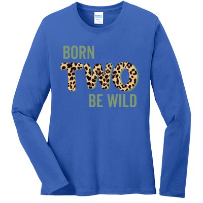 Wild Mama Born Two Be Wild King Of The Jungle Gift Ladies Long Sleeve Shirt