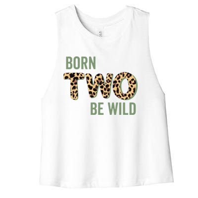 Wild Mama Born Two Be Wild King Of The Jungle Gift Women's Racerback Cropped Tank