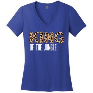 Wild Mama Born Two Be Wild King Of The Jungle Gift Women's V-Neck T-Shirt