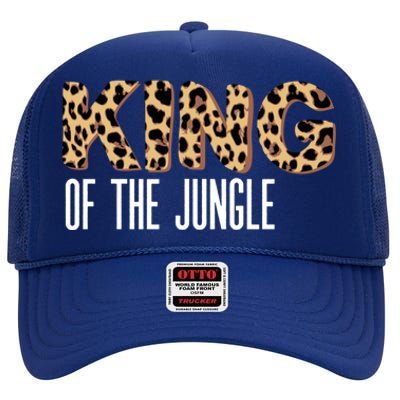 Wild Mama Born Two Be Wild King Of The Jungle Gift High Crown Mesh Back Trucker Hat