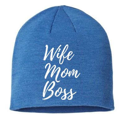 Wife Mom Boss Lady Gift Sustainable Beanie