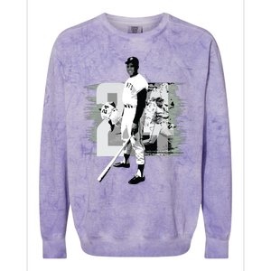 Willie Mays Baseball Colorblast Crewneck Sweatshirt