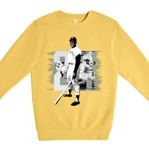 Willie Mays Baseball Premium Crewneck Sweatshirt