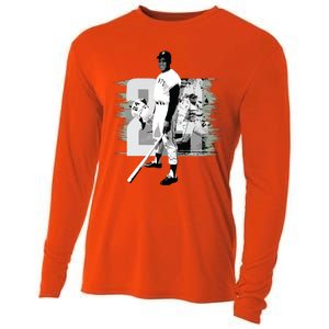 Willie Mays Baseball Cooling Performance Long Sleeve Crew