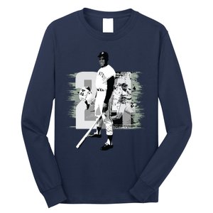 Willie Mays Baseball Long Sleeve Shirt