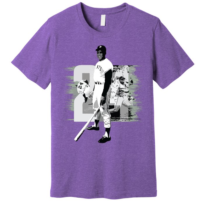 Willie Mays Baseball Premium T-Shirt