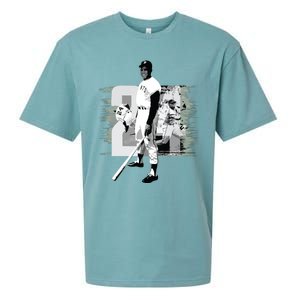 Willie Mays Baseball Sueded Cloud Jersey T-Shirt