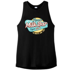 Wo Mama's Boobery Milkshake Breast Milk Bar I Breastfeeding Ladies PosiCharge Tri-Blend Wicking Tank