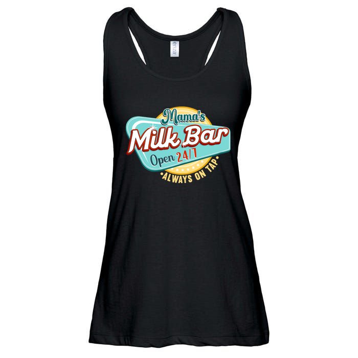 Wo Mama's Boobery Milkshake Breast Milk Bar I Breastfeeding Ladies Essential Flowy Tank