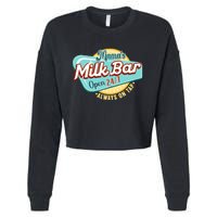 Wo Mama's Boobery Milkshake Breast Milk Bar I Breastfeeding Cropped Pullover Crew