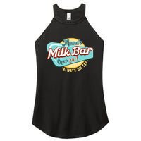 Wo Mama's Boobery Milkshake Breast Milk Bar I Breastfeeding Women's Perfect Tri Rocker Tank