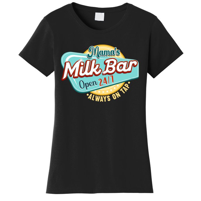 Wo Mama's Boobery Milkshake Breast Milk Bar I Breastfeeding Women's T-Shirt