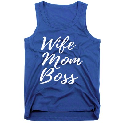 Wife Mom Boss Lady Gift Tank Top