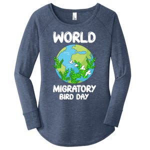 World Migratory Bird Day Gift Women's Perfect Tri Tunic Long Sleeve Shirt