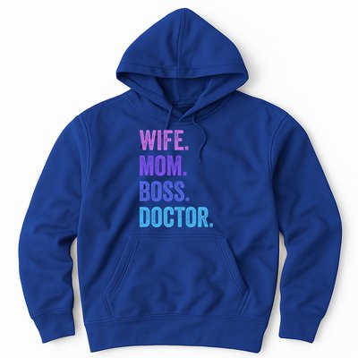 Wife Mom Boss Doctor Funny Mom Wife Sayings Meaningful Gift Hoodie