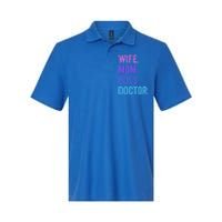 Wife Mom Boss Doctor Funny Mom Wife Sayings Meaningful Gift Softstyle Adult Sport Polo